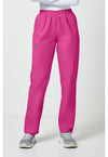 Shocking Pink - Women's Natural Rise Tapered Pull-On Cargo Scrub Pants