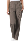 Taupe - Cherokee WW Originals Women Scrub Pants - Front View