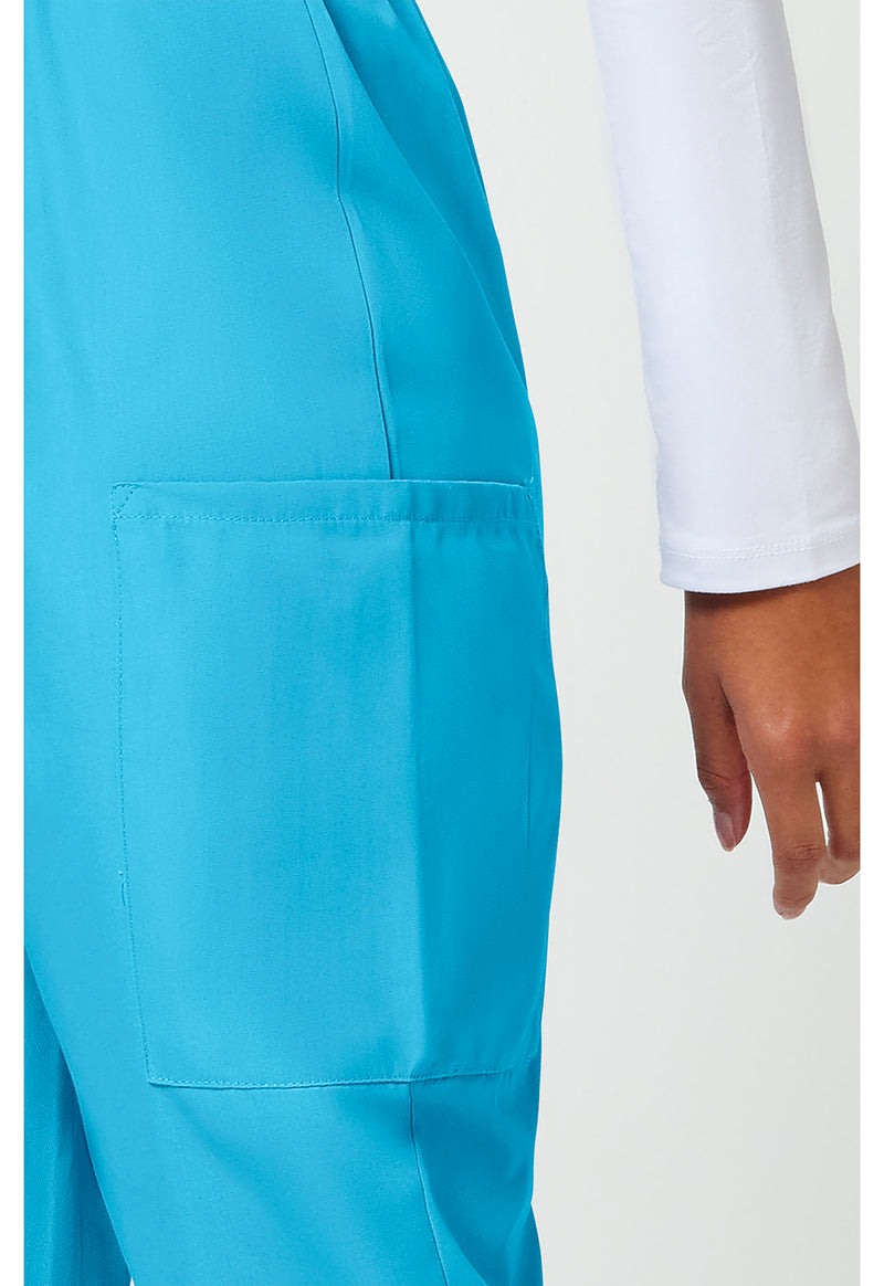 turquoise - Natural Rise Tapered Pull-On Cargo Pant (View 4)