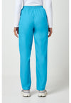 Turquoise - Cherokee WW Originals Women Scrub Pants - Back View