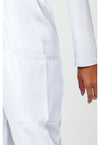 White - Women's Natural Rise Tapered Pull-On Cargo Scrub Pants – Regular (View 4)