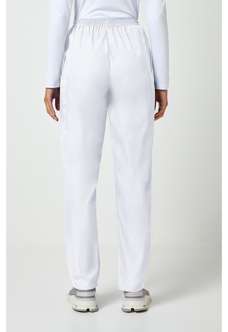 White - Cherokee WW Originals Women Scrub Pants - Back View