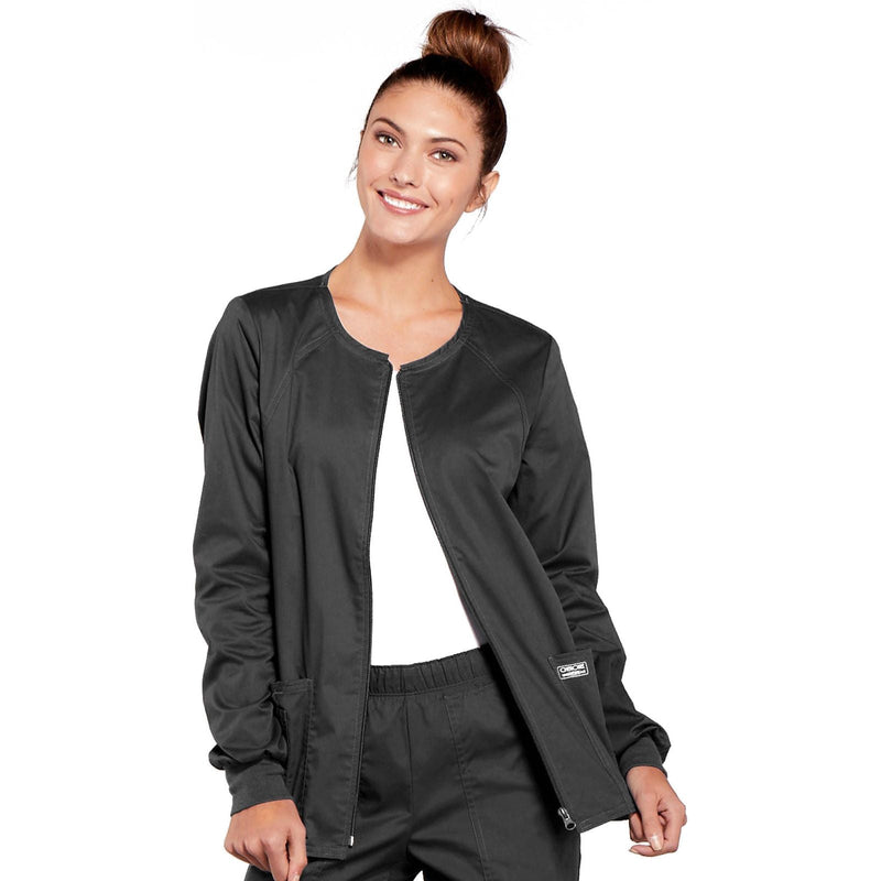 pewter - Zip Front Jacket