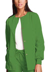 Aloe - Cherokee WW Originals Women Scrub Jacket - Front View