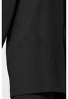 Black - Women's Snap Front Warm-Up Scrub Jacket (View 3)