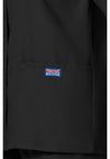 Black - Women's Snap Front Warm-Up Scrub Jacket (View 4)