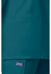 Caribbean Blue - Women's Snap Front Warm-Up Scrub Jacket (View 3)