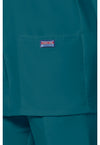 Caribbean Blue - Women's Snap Front Warm-Up Scrub Jacket (View 4)