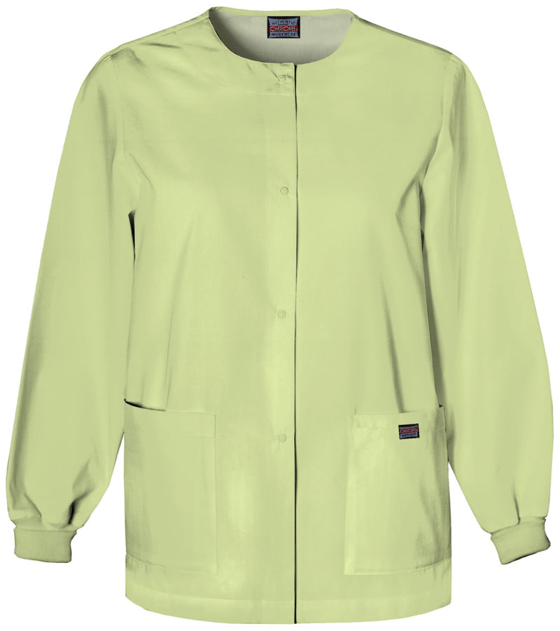 Celadon - Women's Snap Front Warm-Up Scrub Jacket