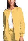 Dandelion - Cherokee WW Originals Women Scrub Jacket - Front View