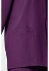 Eggplant - Women's Snap Front Warm-Up Scrub Jacket (View 3)