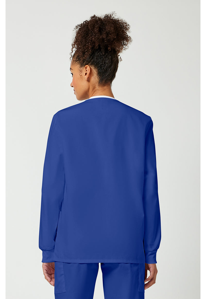 Galaxy Blue - Cherokee WW Originals Women Scrub Jacket - Back View