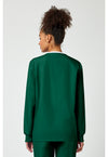 Hunter Green - Cherokee WW Originals Women Scrub Jacket - Back View