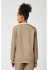 Khaki - Cherokee WW Originals Women Scrub Jacket - Back View
