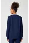 Navy - Cherokee WW Originals Women Scrub Jacket - Back View