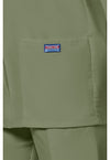 Olive - Women's Snap Front Warm-Up Scrub Jacket (View 4)