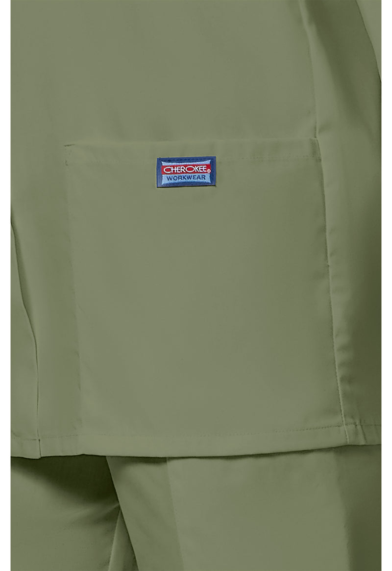 olive - Snap Front Warm-Up Jacket (View 4)