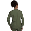 olive - Snap Front Warm-Up Jacket