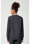 Pewter - Cherokee WW Originals Women Scrub Jacket - Back View