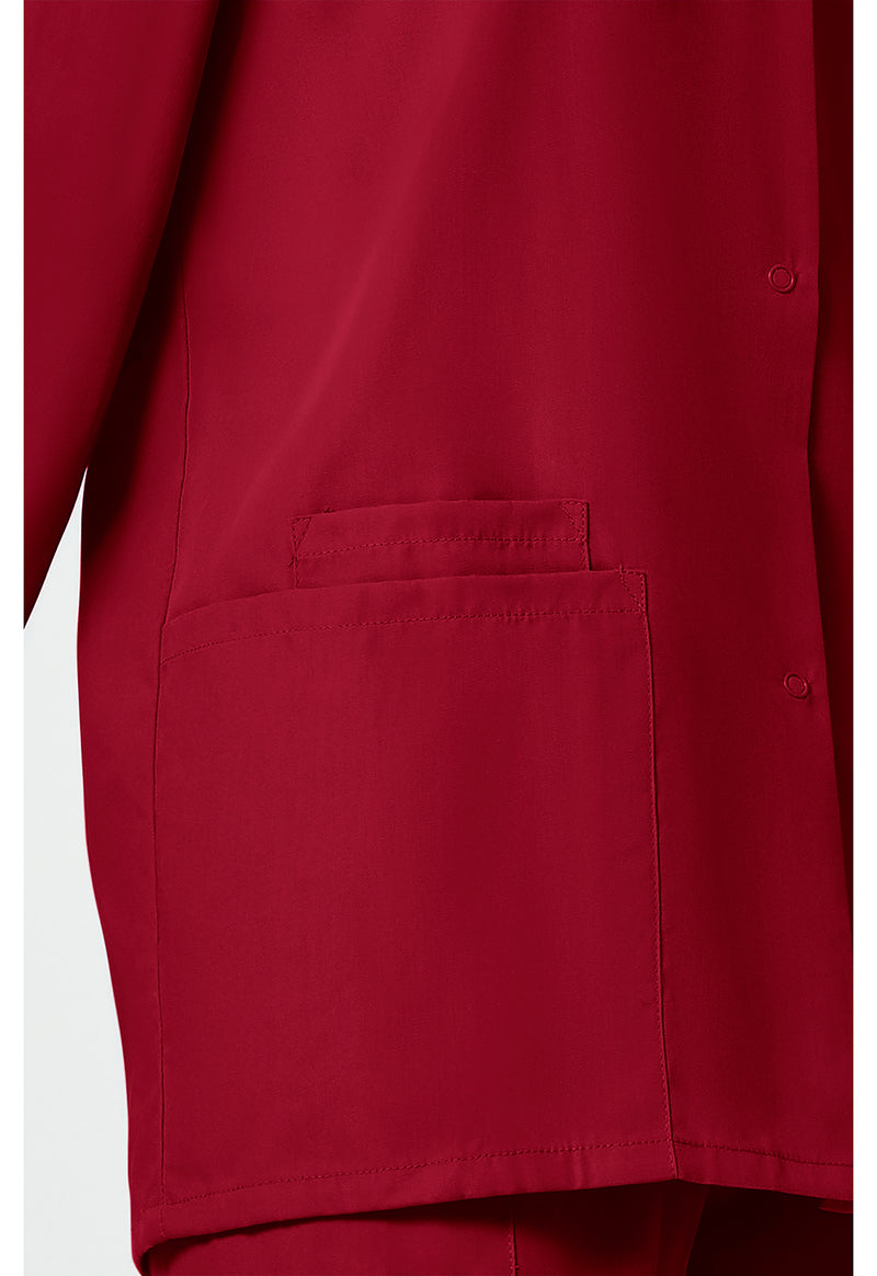 red - Snap Front Warm-Up Jacket (View 3)