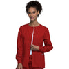 red - Snap Front Warm-Up Jacket