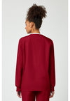 Red - Cherokee WW Originals Women Scrub Jacket - Back View