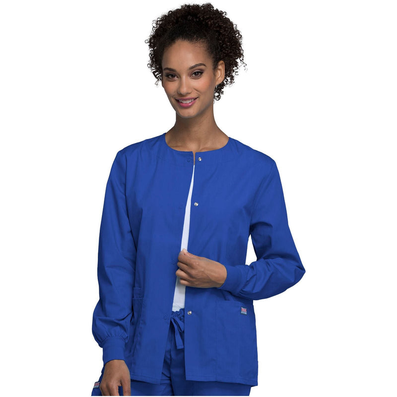 royal - Snap Front Warm-Up Jacket
