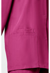 Shocking Pink - Women's Snap Front Warm-Up Scrub Jacket (View 3)