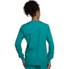 teal blue - Snap Front Warm-Up Jacket