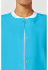 turquoise - Snap Front Warm-Up Jacket (View 2)