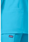 Turquoise - Women's Snap Front Warm-Up Scrub Jacket (View 3)
