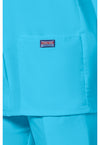 Turquoise - Women's Snap Front Warm-Up Scrub Jacket (View 4)