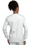 White - Cherokee WW Originals Women Scrub Jacket - Back View