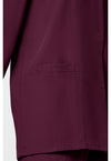 Wine - Women's Snap Front Warm-Up Scrub Jacket (View 3)