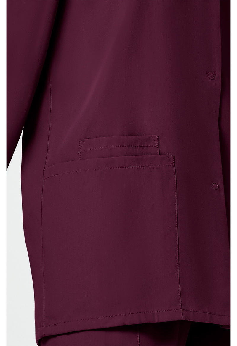 wine - Snap Front Warm-Up Jacket (View 3)