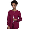 wine - Snap Front Warm-Up Jacket