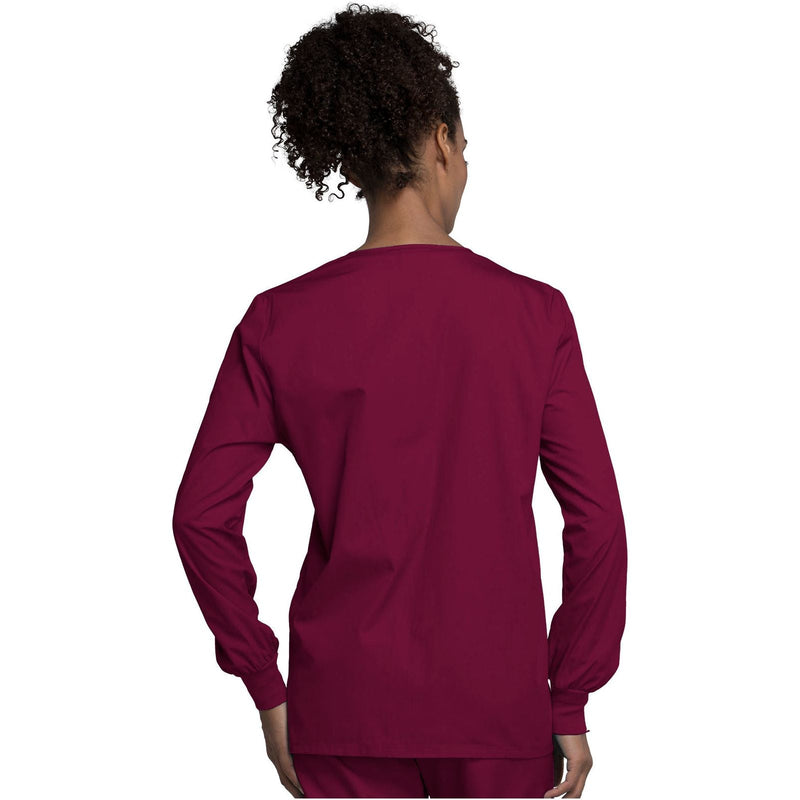 wine - Snap Front Warm-Up Jacket