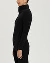 Black - White Cross Core Women's 2 Pocket Zip Front Polar Fleece Warm-Up Scrub Jacket for Nursing