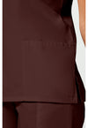 Chocolate - Women's V-Neck Scrub Top (View 4)