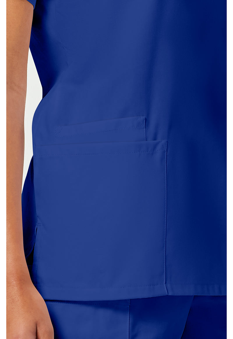 Galaxy Blue - Women's V-Neck Scrub Top (View 3)