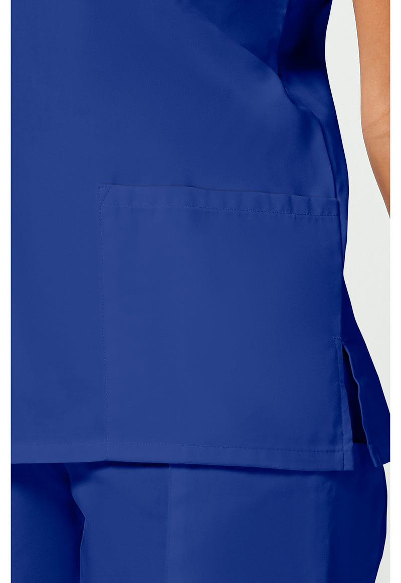 Galaxy Blue - Women's V-Neck Scrub Top (View 4)
