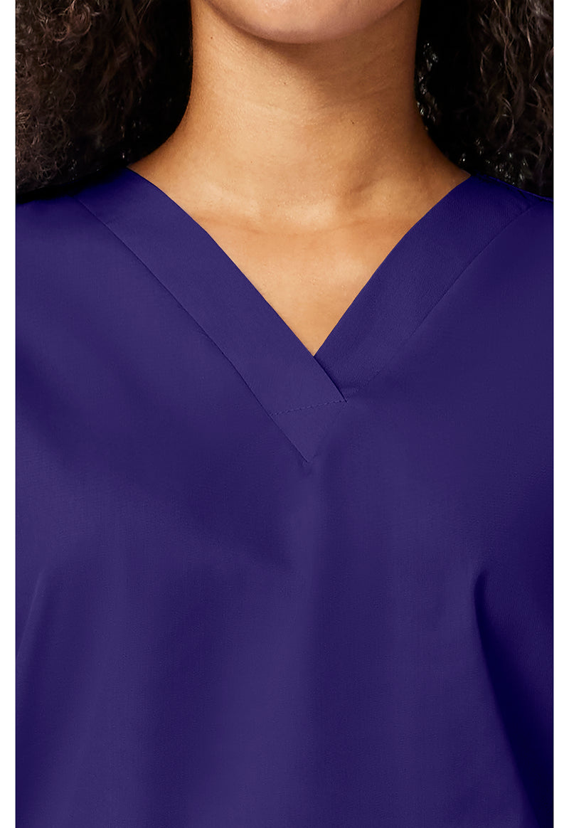 Grape - Women's V-Neck Scrub Top (View 2)