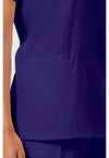 Grape - Women's V-Neck Scrub Top (View 3)