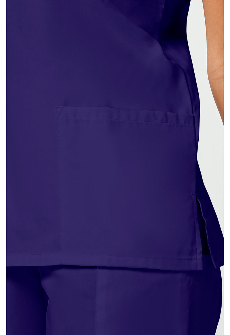 Grape - Women's V-Neck Scrub Top (View 4)