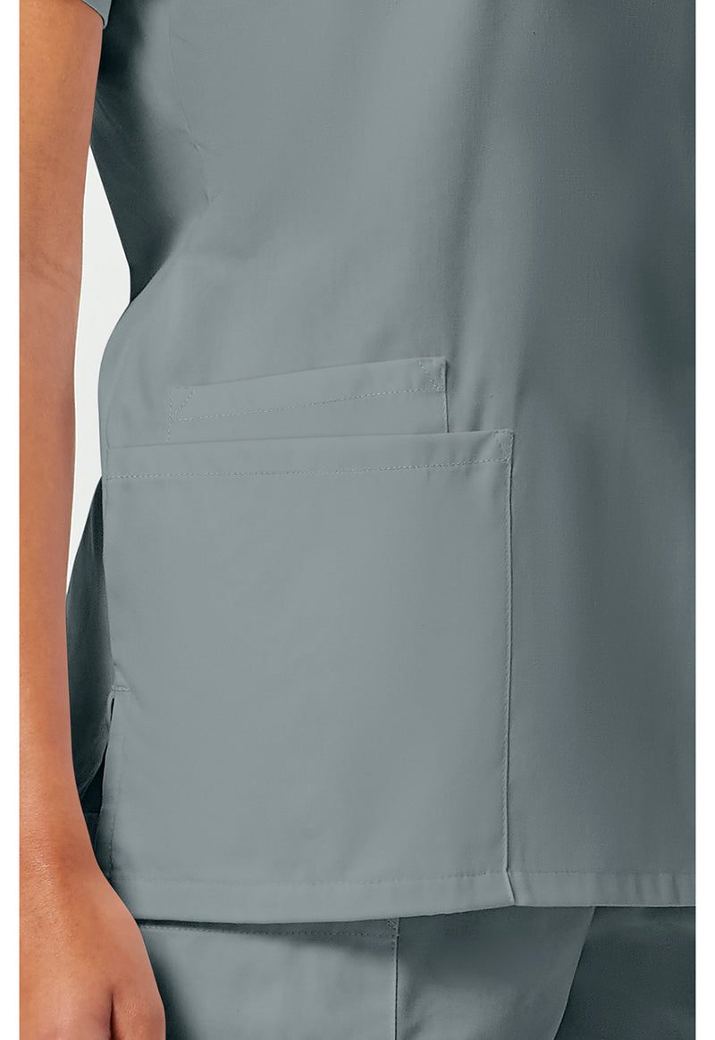 grey - V-Neck Top (View 3)