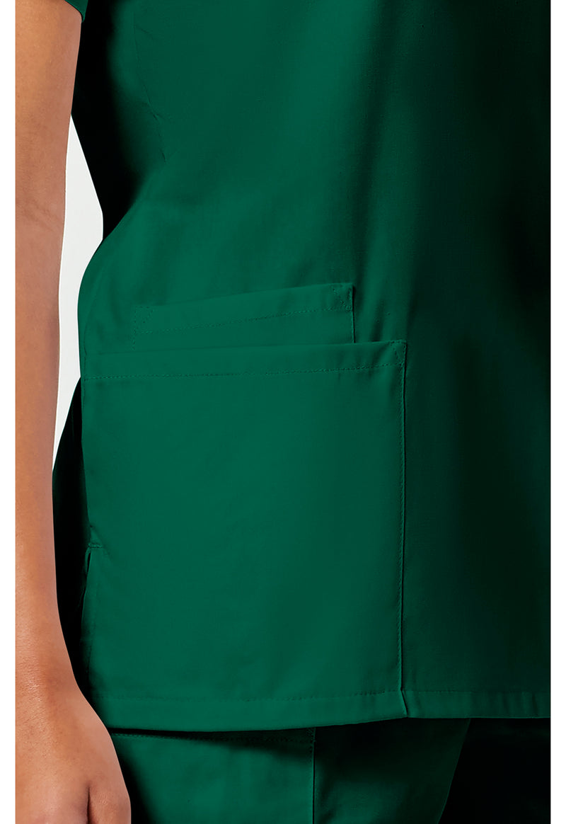 hunter green - V-Neck Top (View 3)