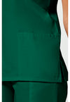 Hunter Green - Women's V-Neck Scrub Top (View 4)