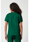 Hunter Green - Cherokee WW Originals Women Scrub Top - Back View