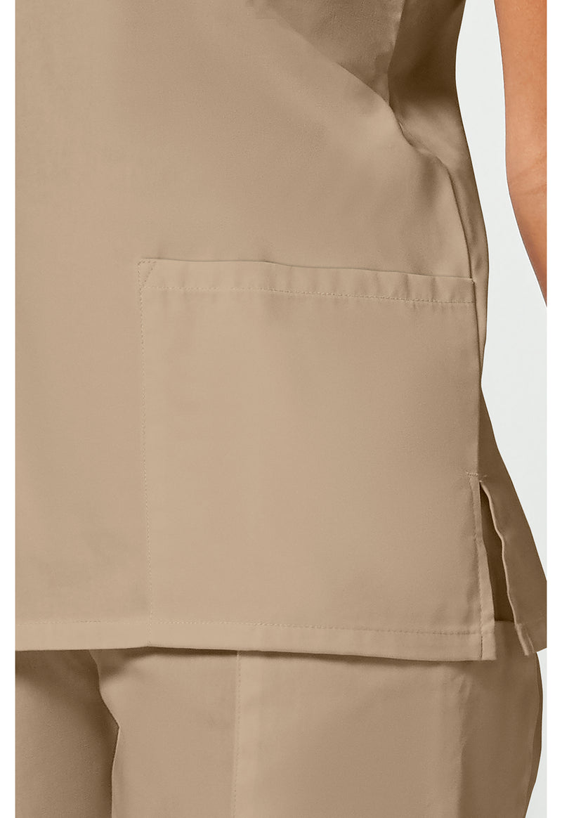 khaki - V-Neck Top (View 4)
