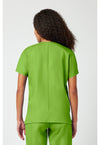 Lime Green - Cherokee WW Originals Women Scrub Top - Back View
